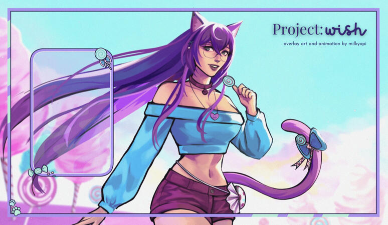Art, overlays, & animation by milkyopi